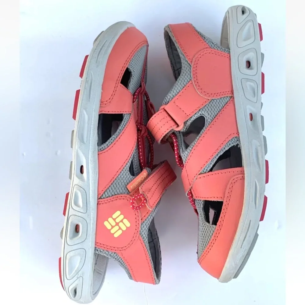 Columbia Techsun Wave Sandals Girls Size 5 Youth Trail Hiking Water Sport Pink